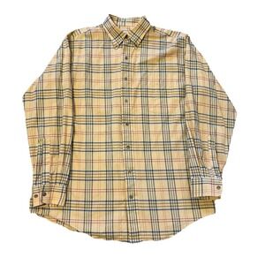 Vintage Viyella Men's Large Long Sleeve Button Down Shirt Cotton/Wool Blend